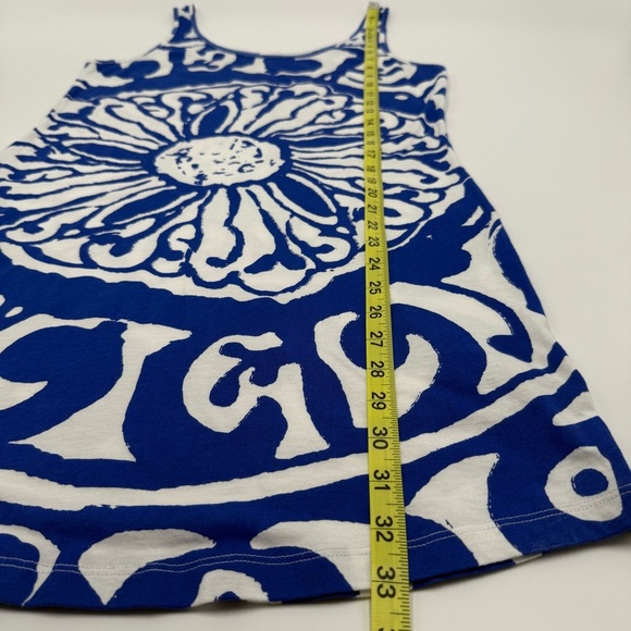 Soft Surroundings Women’s Mykonos Tank Blue White Sleeveless Top Small Cotton - Picture 7 of 12